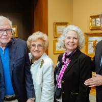 President Thomas and Marcia Haas with guests at Friends of Alten 2018